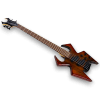 Custom Made Widow Style Natural Finish 5 Strings Electric Bass