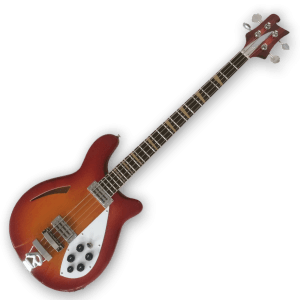 Custom Made Semi-Hollow 4005 Style Fireglo 4 String Electric Bass