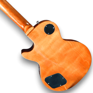 Custom Made Flame Maple Top Natural LP Style 6 Strings Electric Guitar - Image 3