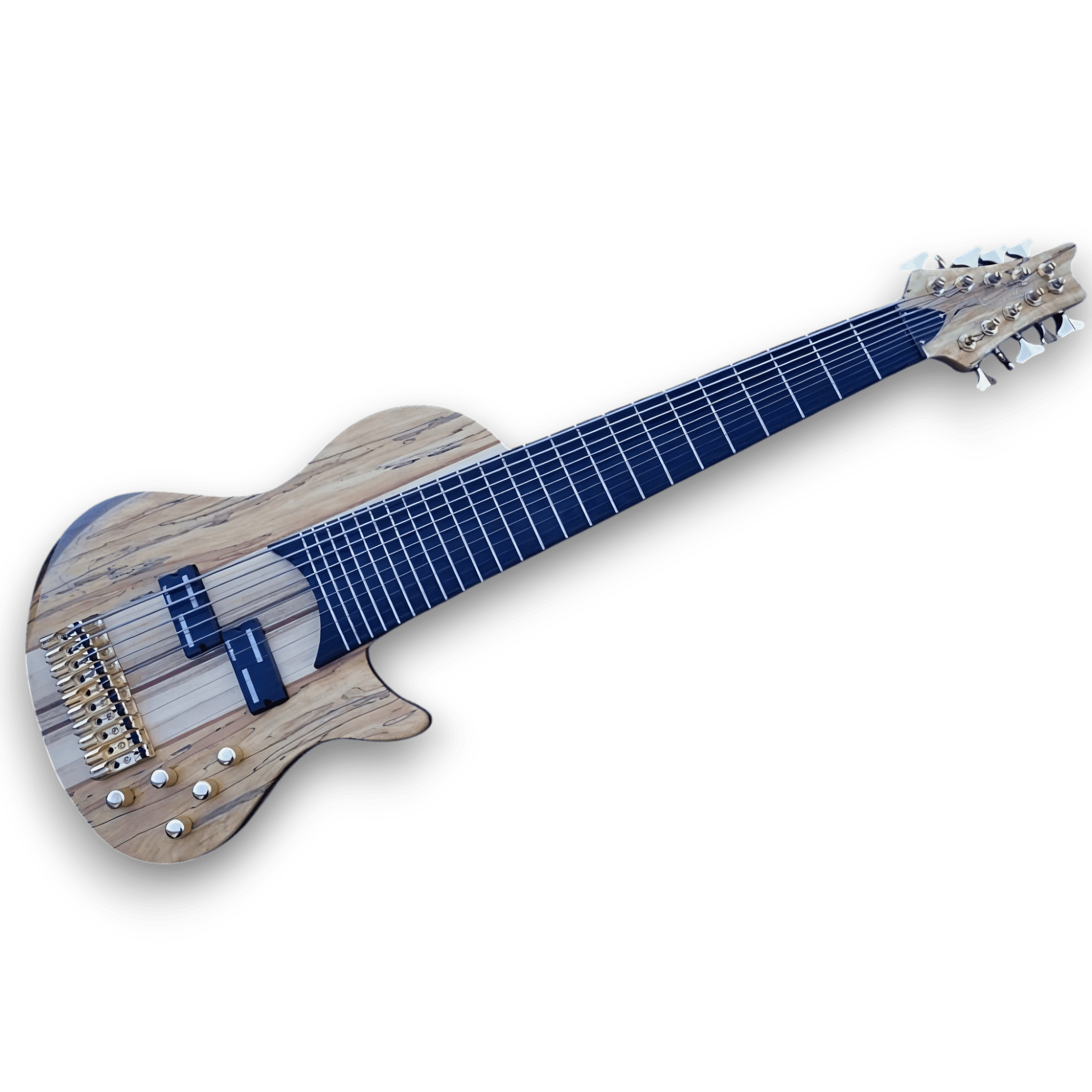 Custom Made Bass 10 Strings Emperor Style with Spalted Maple Top Electric Bass