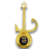 Custom Made Prince Love Guitar Style Metallic Golden Electric Guitar