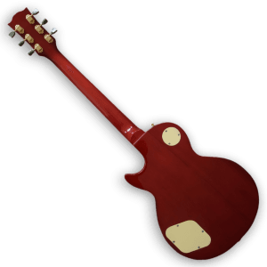 Custom Made Red Slash Snakepit LP Style Flame Maple Top Snake Fretboard Inlay Electric Guitar - Image 4