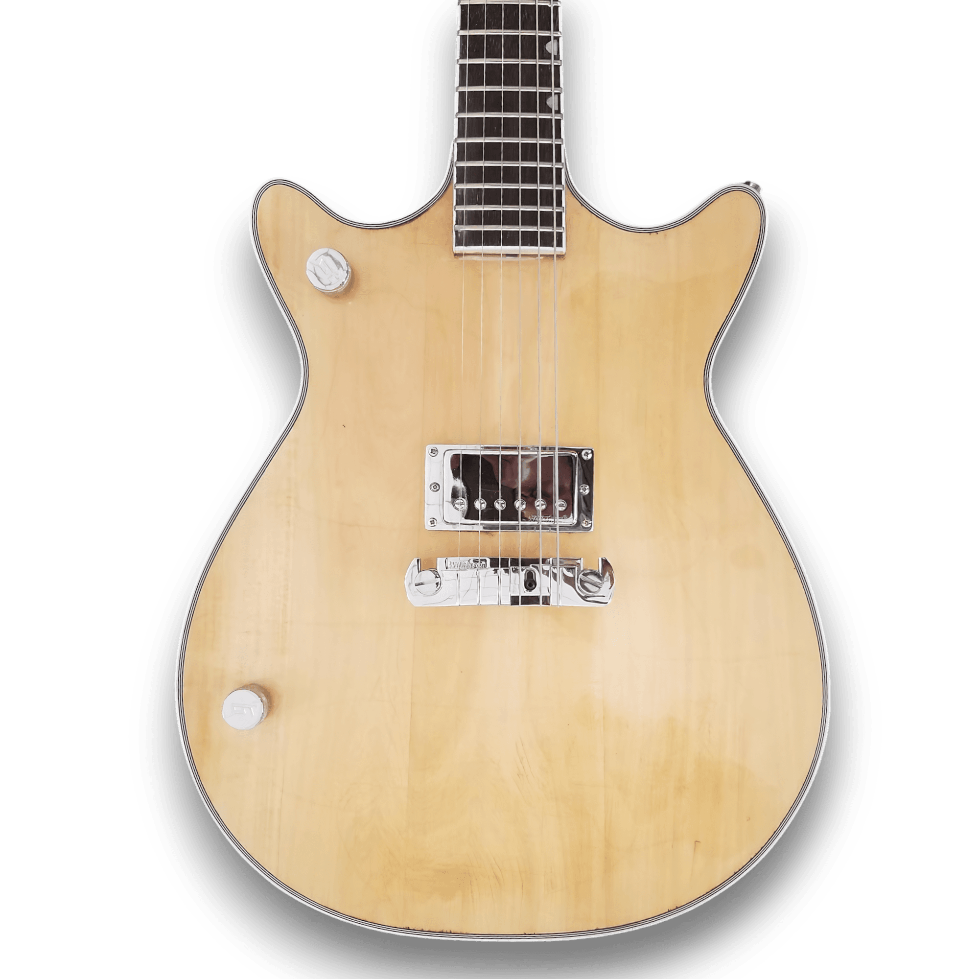 Custom Made Natural Wood Color Left Handed Malcolm Young G6131 Style 6 Strings Electric Guitar - Image 2