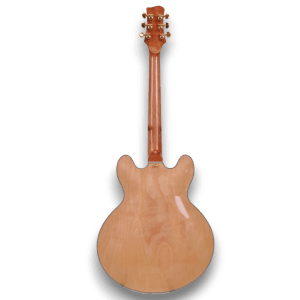 Custom Made Poplar Burl Top Natural Finish 6 Strings Electric Guitar - Image 4