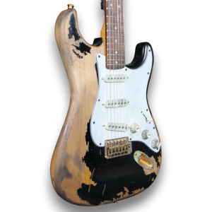 Custom Made John Mayer Black 1 Heavy Relic Strat Style Electric Guitar