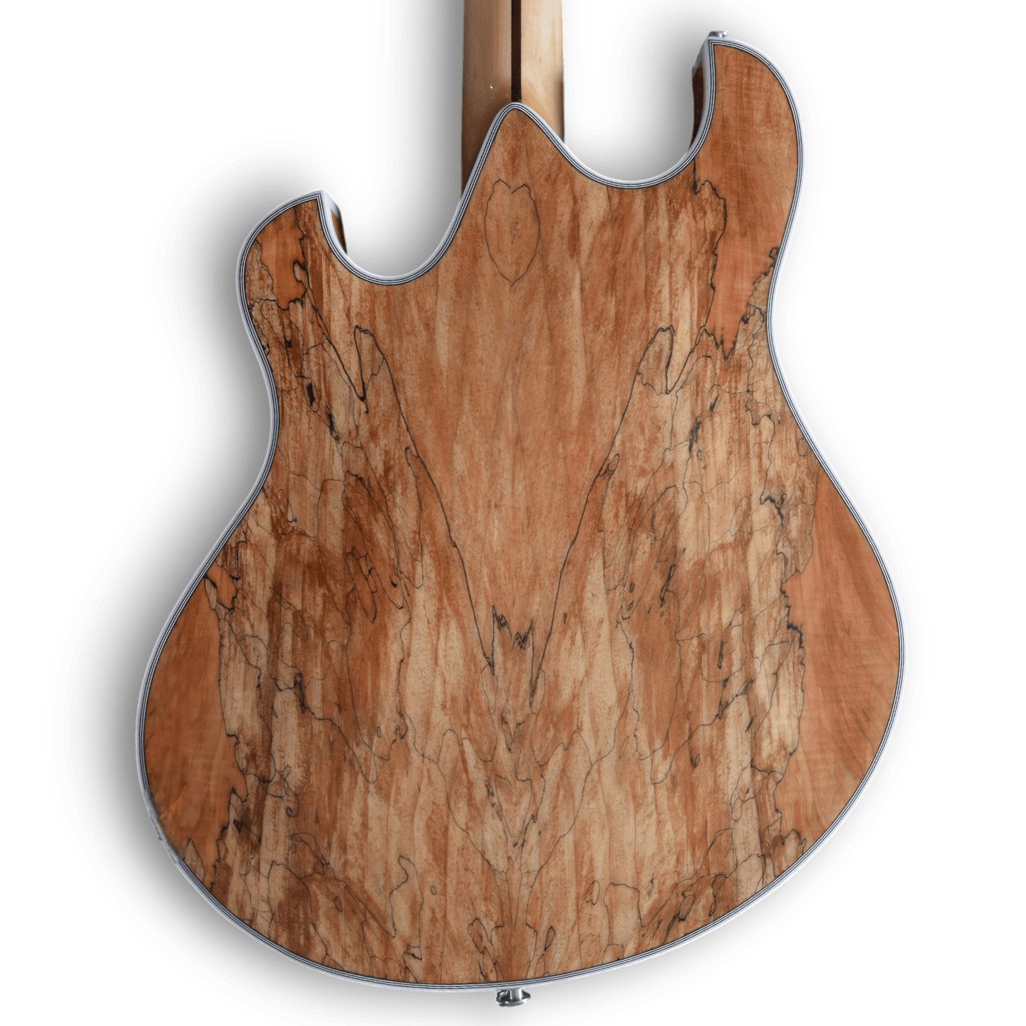 Custom Made Semi-Hollow Body Spalted Maple Top Trey Anastasio Style 6 Strings Electric Guitar - Image 7