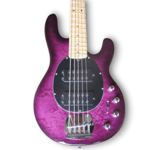 Custom Made Purple Burst Style 5 Strings Electric Bass - Image 2