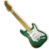 Custom Made Aged Surf Green Heavy Relic Style 6 Strings Electric Guitar