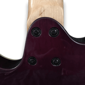 Custom Made Purple Quilted Maple Top 7 Strings Electric Guitar - Image 5