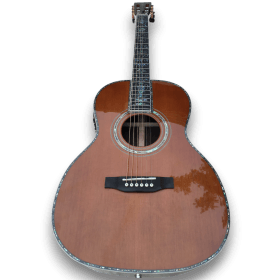 Custom Made D45 Style Abalone Binding and Inlay Fishman Pickup Acoustic Guitar