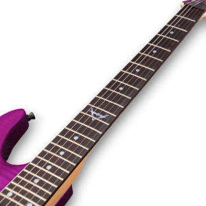 Custom Made Purple Flame Maple Top 6 Strings Electric Guitar - Image 4