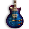 Custom Made Flame Maple Top Blueberry Burst 6 Strings LP Style Electric Guitar