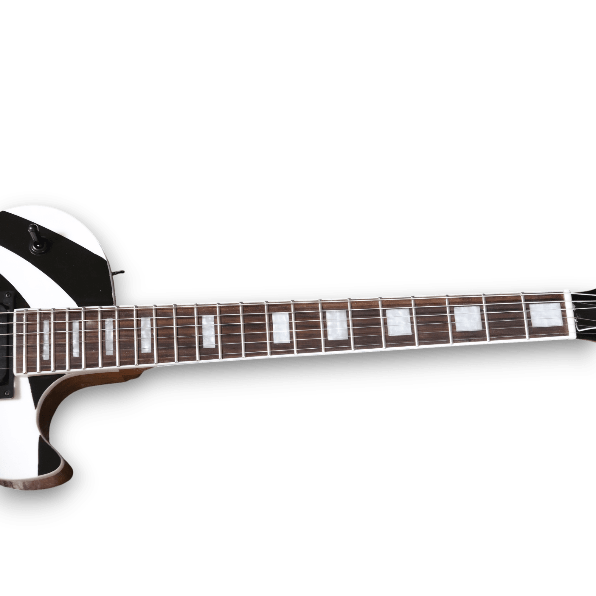 Custom Made White Zakk Wylde LP Style Vertigo 6 Strings Electric Guitar - Image 3