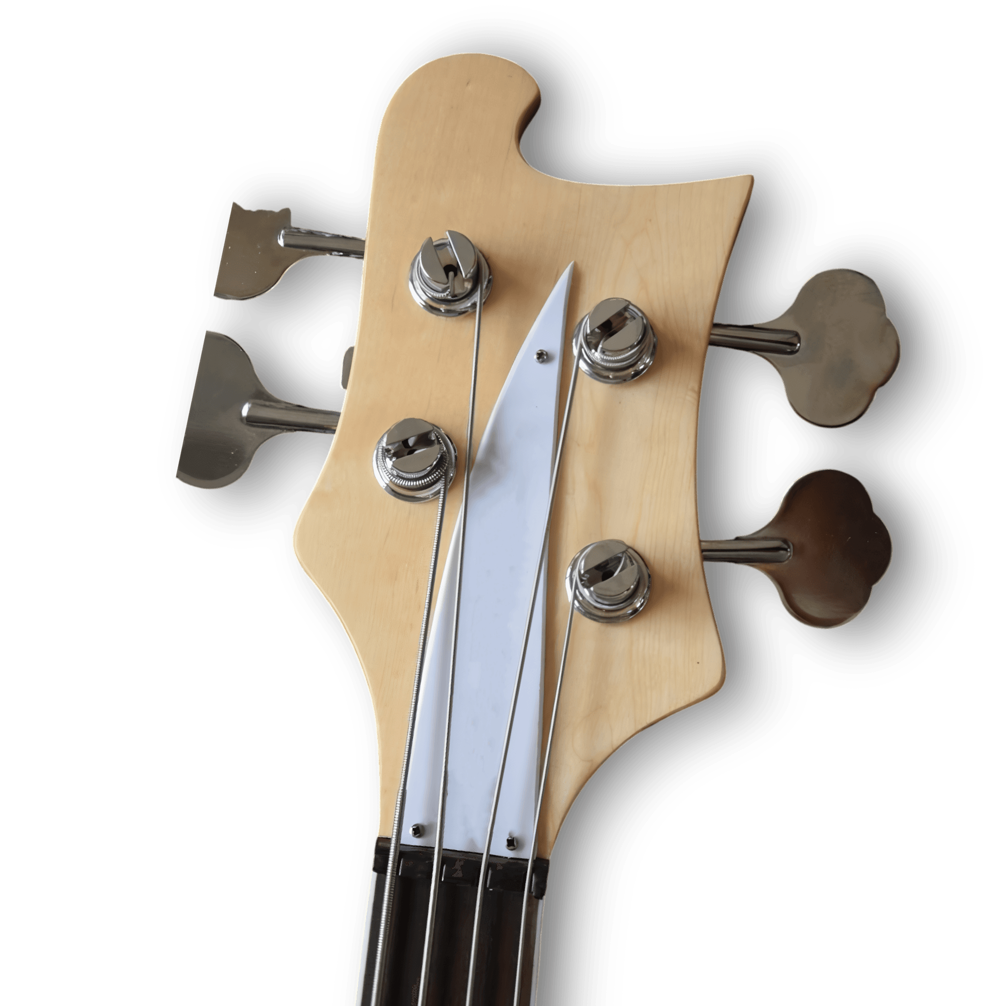 Custom Made Natural Wood Finish Fretless 4003 Style 4 Strings Electric Bass - Image 5