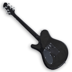Custom Made Graphite Burst Flame Maple Top Legend Style Electric Guitar - Image 4