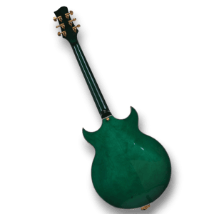 Custom Made Quilted Maple Top Green 6 Strings Electric Guitar - Image 4