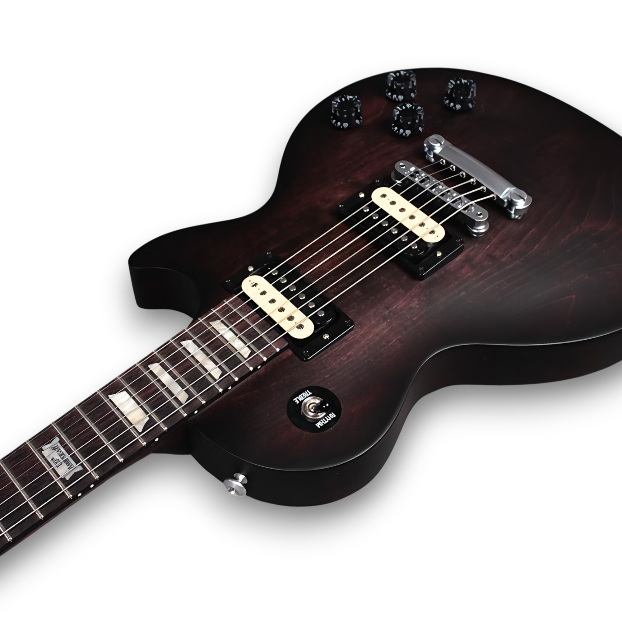Custom Made 120th Chocolate Satin LP Style 6 Strings Electric Guitar