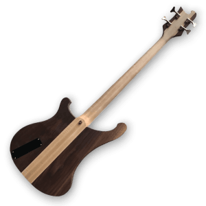 Custom Made Walnut Body 4004 Style Lemmy Kilmister Engraved Neck-Through-Body 4 Strings Electric Bass - Image 5