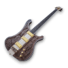 Custom Made Lemmy Kilmister Engraved 4004 Style Walnut Body Neck-Through-Body 4 Strings Electric Bass