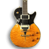 Custom Made Black Yellow Quilted Maple Top LP Style 6 Strings Electric Guitar