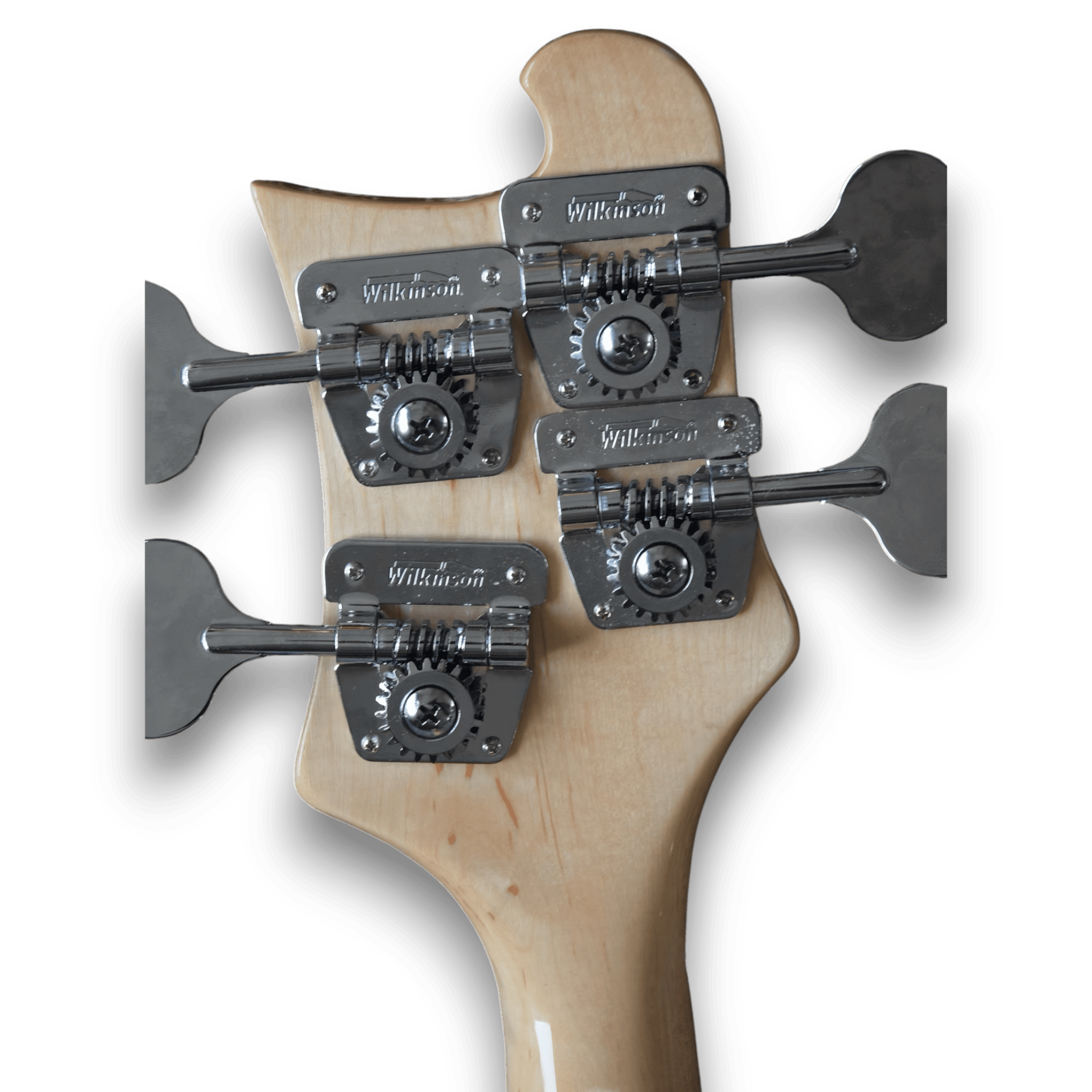 Custom Made Natural Wood Finish Fretless 4003 Style 4 Strings Electric Bass - Image 8