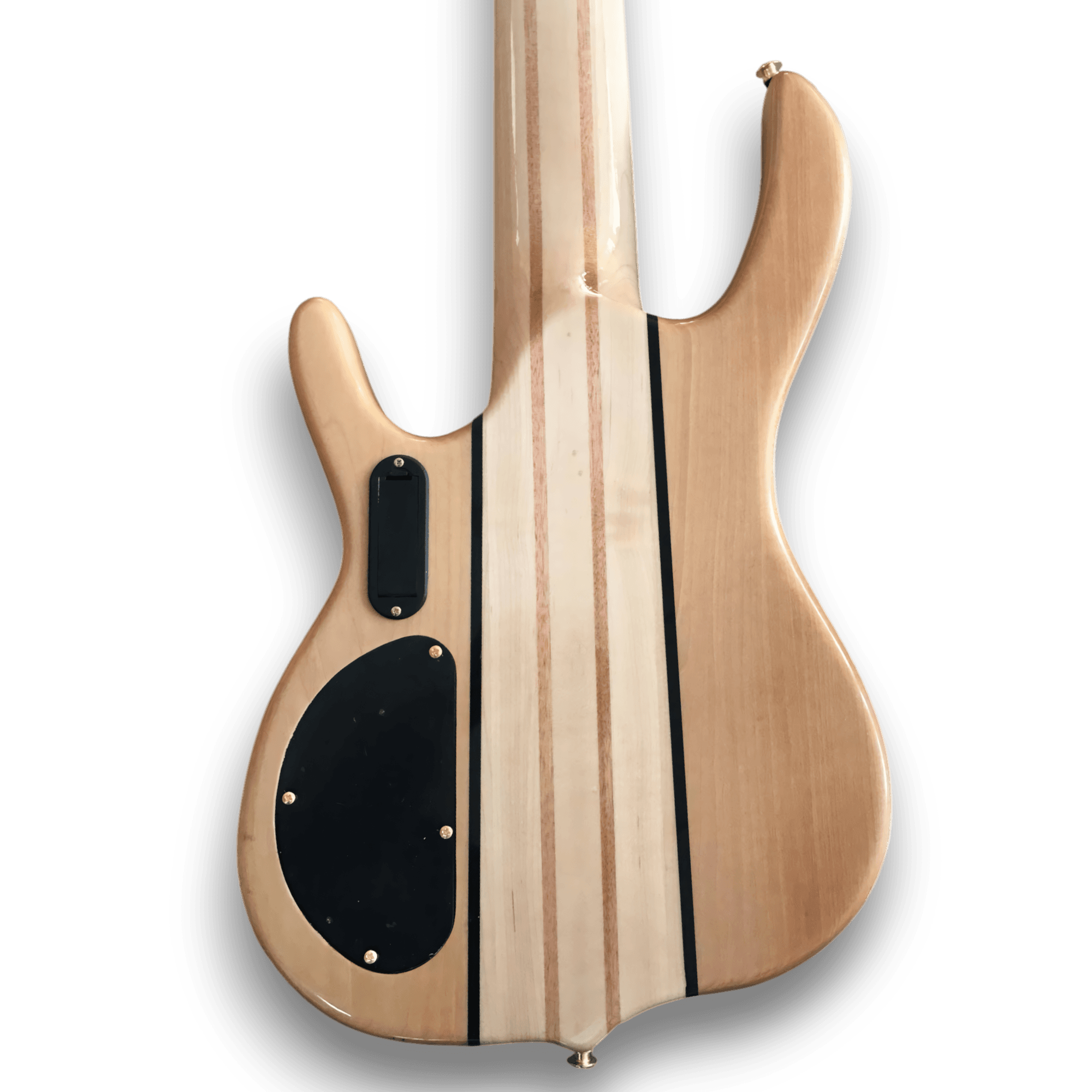 Custom Made Quilted Maple Top Neck Through 6 String Electric Bass Guitar - Image 5