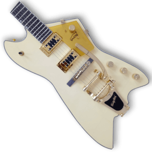 Custom Made Cream White Thunderbird Style Billy Bo 6 Strings Electric Guitar