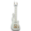 Custom Made White with Gold Hardware Cloud Prince Style Electric Guitar