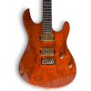 Custom Made Spalted Maple Top 6 Strings Natural Finish Electric Guitar