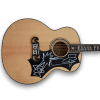 Custom Made Natural Wood Finish Elvis SJ200 Style Acoustic Guitar