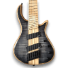 Custom Made Fanned Frets Neck-Through-Body Patriot Style Flame Maple Top 6 Strings Electric Bass