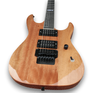 Custom Made Explorer Mahogany Natural Glossy Finish Style Electric Guitar - Image 2