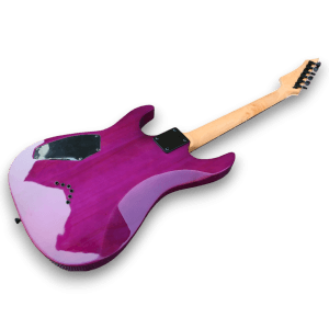 Custom Made Purple Flame Maple Top 6 Strings Electric Guitar - Image 6