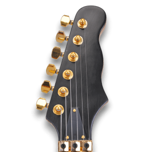 Custom Made Neck Through 6 Strings Black Matt Finish Electric Guitar - Image 3