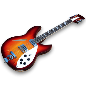 Custom Made Semi-Hollow Body Fireglo 360 Style 12 String Electric Guitar