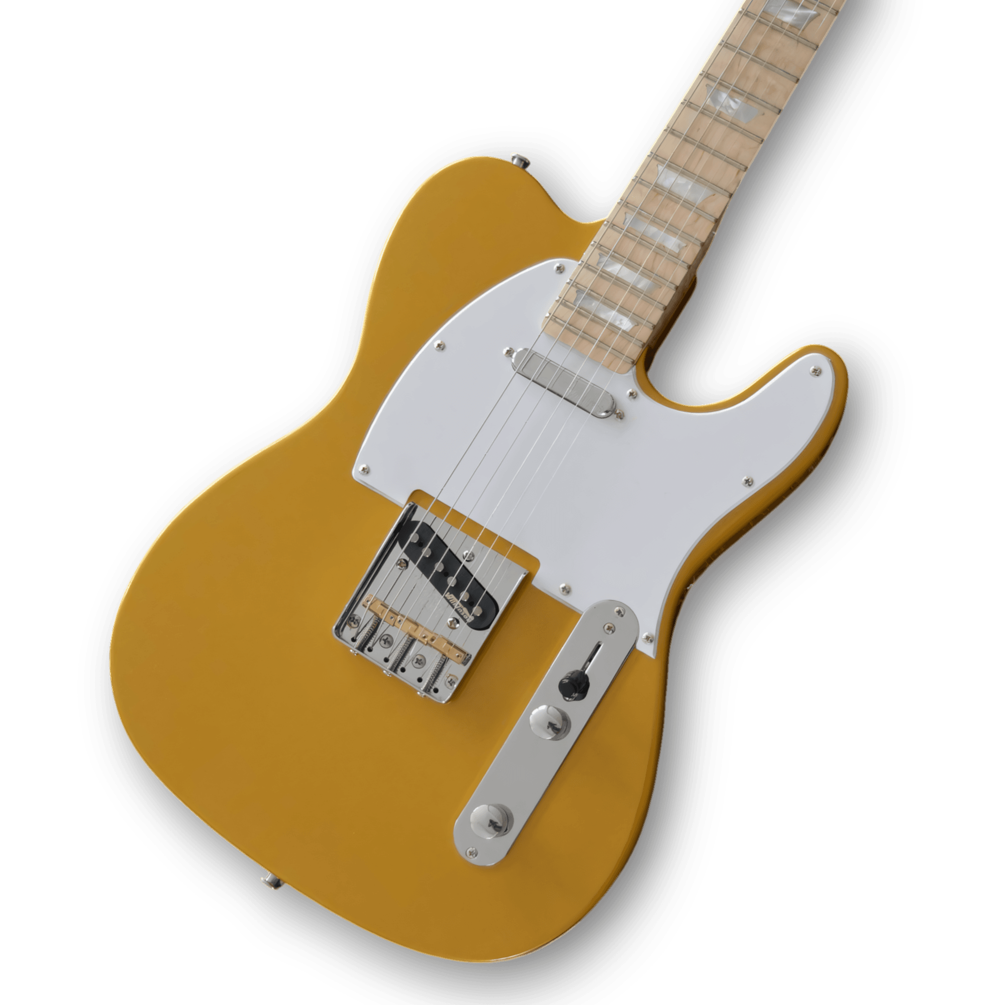Custom Made Danny Gatton Style Golden 6 Strings Electric Guitar