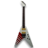Custom Made Buckethead V Style White 6 Strings Electric Guitar