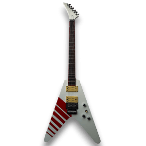 Custom Made Buckethead V Style White 6 Strings Electric Guitar