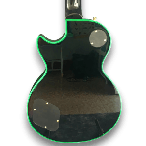 Custom Made Green Widow Flame Maple Top LP Style 6 Strings Electric Guitar - Image 4
