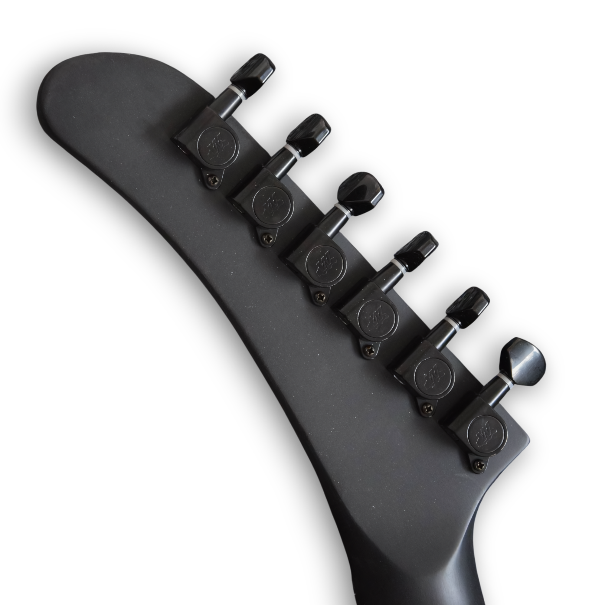 Custom Made Explorer James Hetfield Style Black Diamond Plate Electric Guitar - Image 7