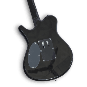 Custom Made Graphite Burst Flame Maple Top Legend Style Electric Guitar - Image 5