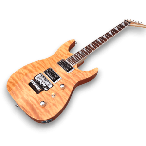 Custom Made Natural Quilted Maple Top 6 Strings Electric Guitar - Image 2