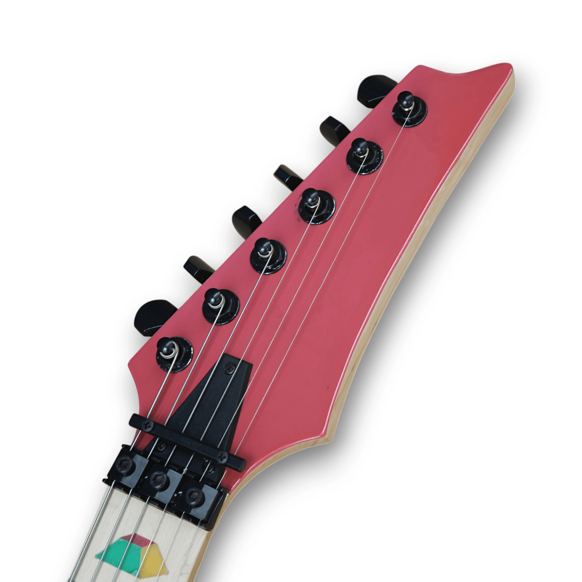 Custom Made Steve Vai Style Shocking Pink Style 6 Strings Electric Guitar - Image 4
