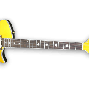 Custom Made Black Gold Opaque Armada Style 6 Strings Electric Guitar - Image 2