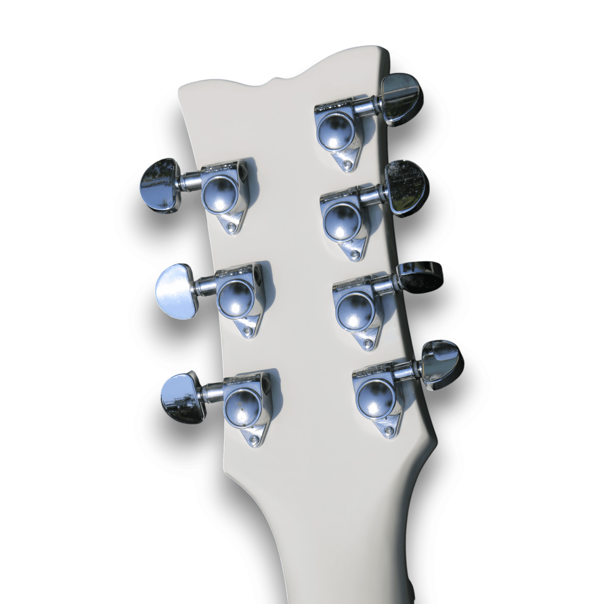 Custom Made White 7 Strings Electric Guitar - Image 5