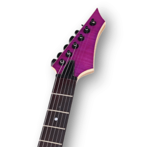 Custom Made Purple Flame Maple Top 6 Strings Electric Guitar - Image 5