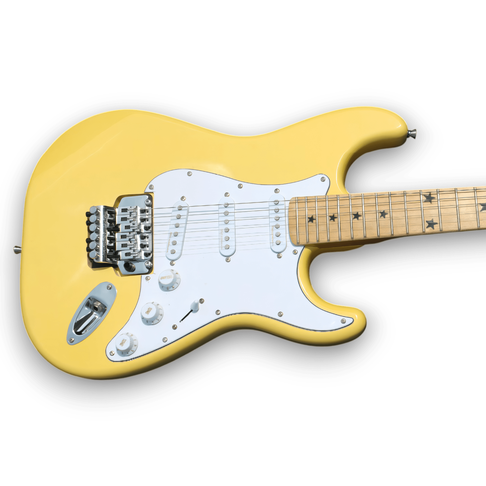 Custom Made Citron Vanilla Cream Style Electric Guitar - Image 2