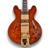 Custom Made Poplar Burl Top Natural Finish 6 Strings Electric Guitar