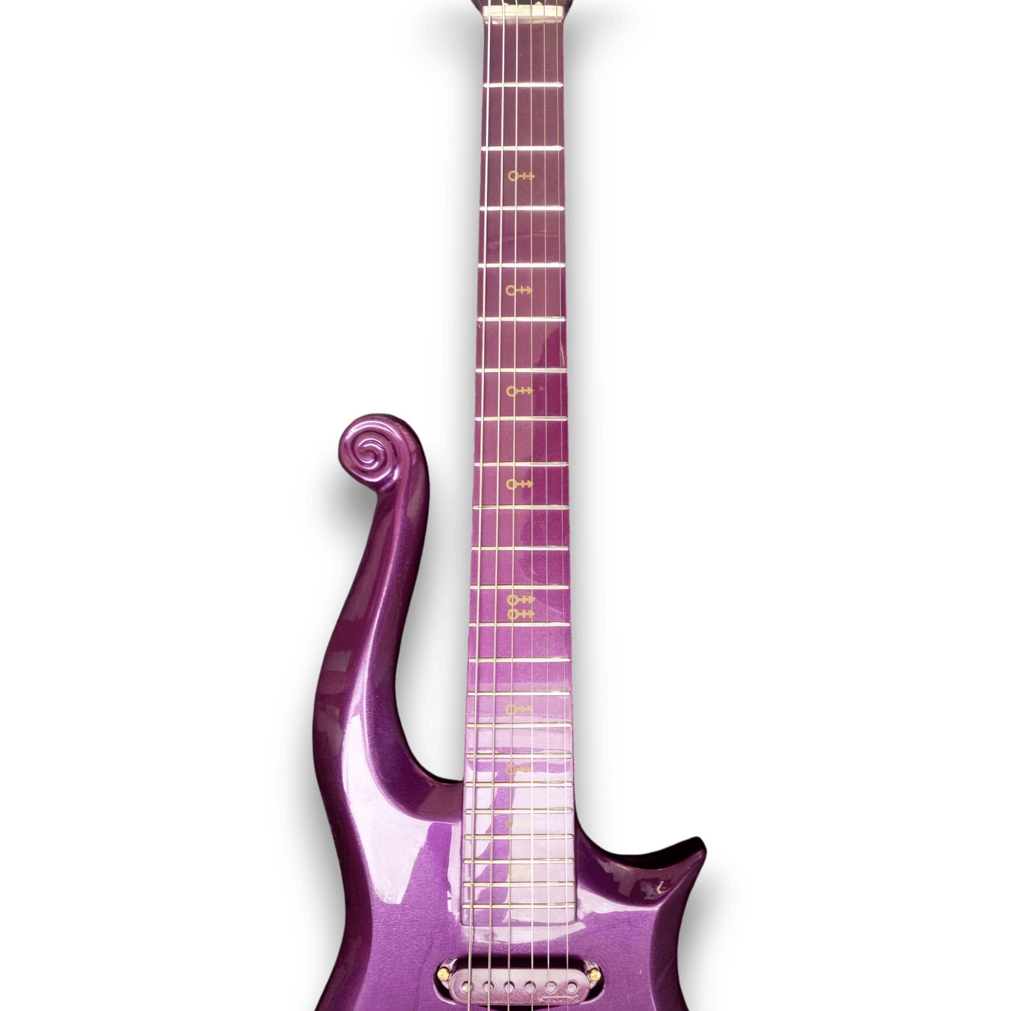 Custom Made Prince Cloud Style Purple 6 Strings Electric Guitar - Image 4