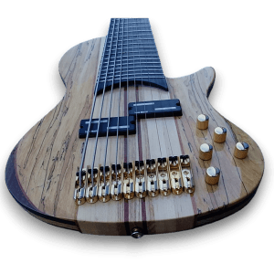Custom Made Bass 10 Strings Emperor Style with Spalted Maple Top Electric Bass - Image 3